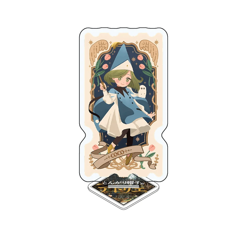 Witch Hat Atelier Coco 10cm Acrylic Stand Keychain Tarot Style Anime Figure Desk Decor Collectible Gift For Fans