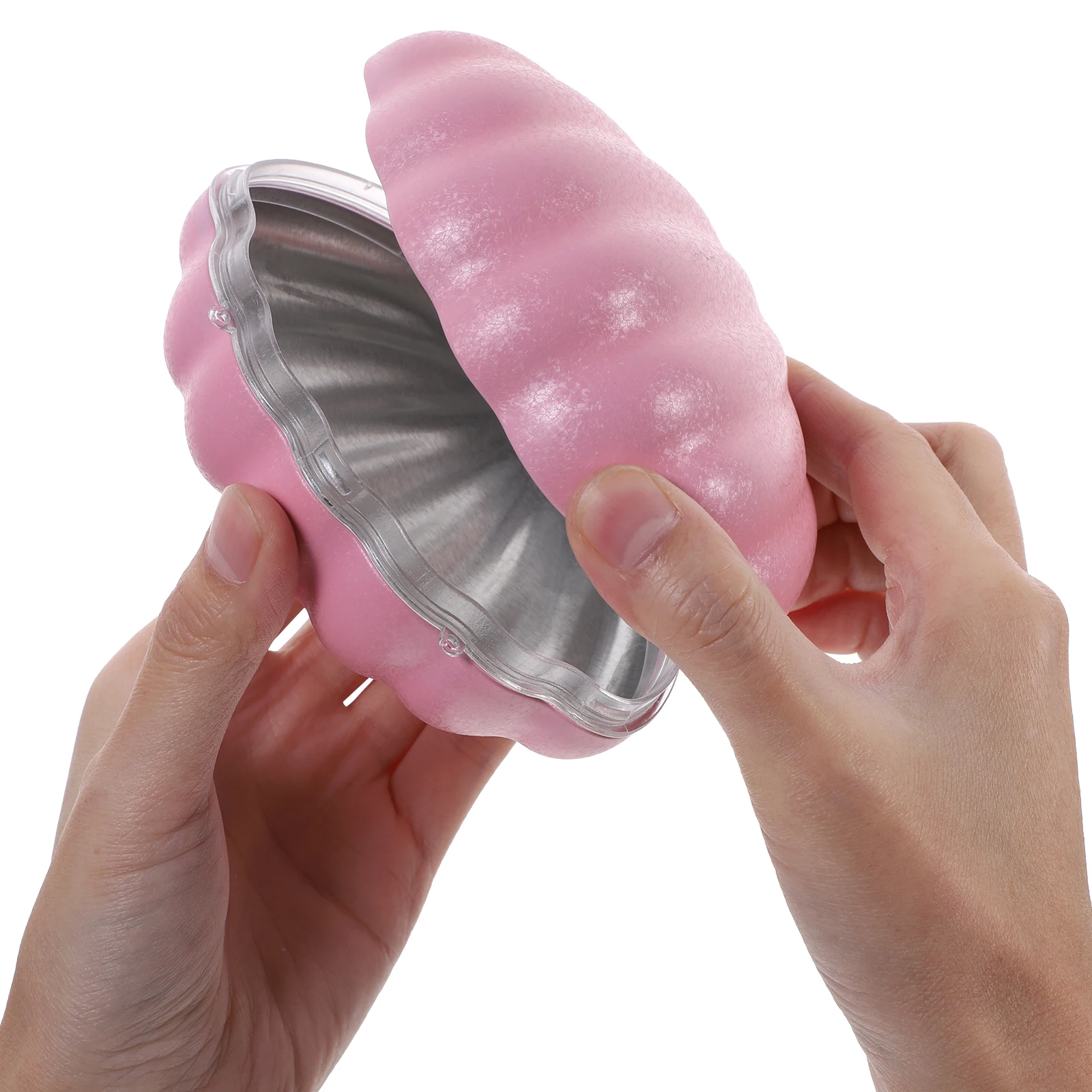 

2 Pcs Shell Candy Box Container Wedding Boxes Case Tinplate Candies Packaging for Banquet