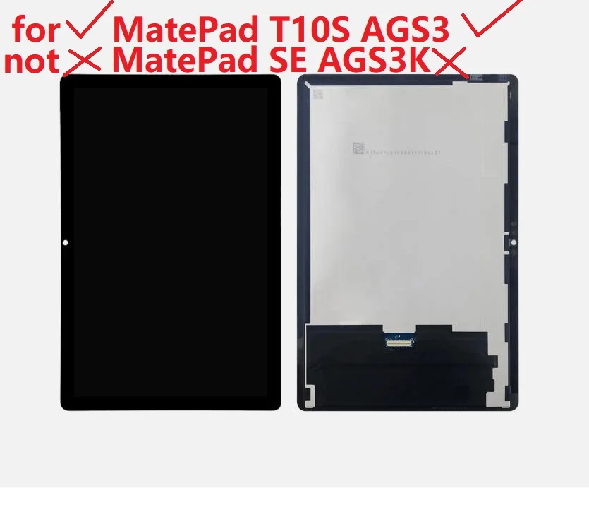 

LCD Screen Display For Huawei MatePad T 10S T10S AGS3-L09 AGS3-W09 AGS3-W00E With Touch Screen Digitizer Sensor Replacement