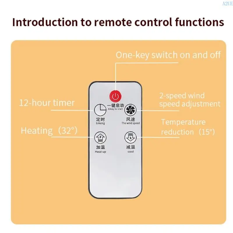 A2UE Fast Heating Desktop Heating appliance Technology 2 Adjustable Power Quiet Mini Size Home Office Essential