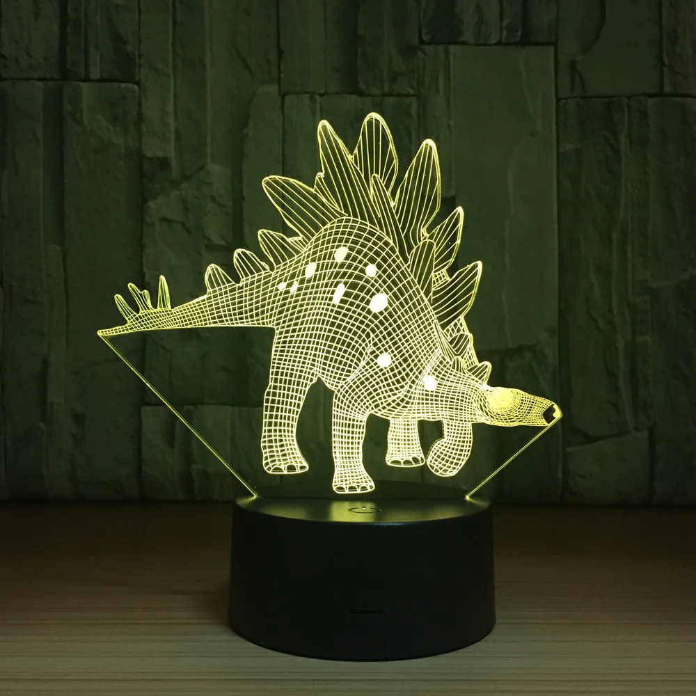 New Sword Dragon 3d Night Wholesale Lovely 7 Color Change 3d Lamp Christmas Decorations Gift For Baby Room Lights