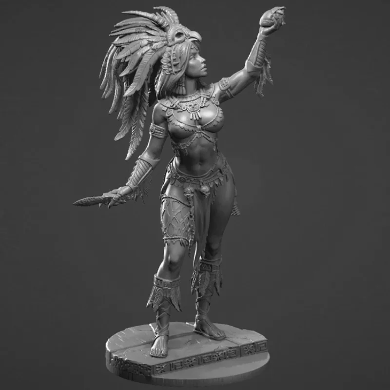 Resin Figure Model Kit 1/24 Scale 75mm Evil Sacrifice Rites Unassembled and Unpainted Statuettes Toys