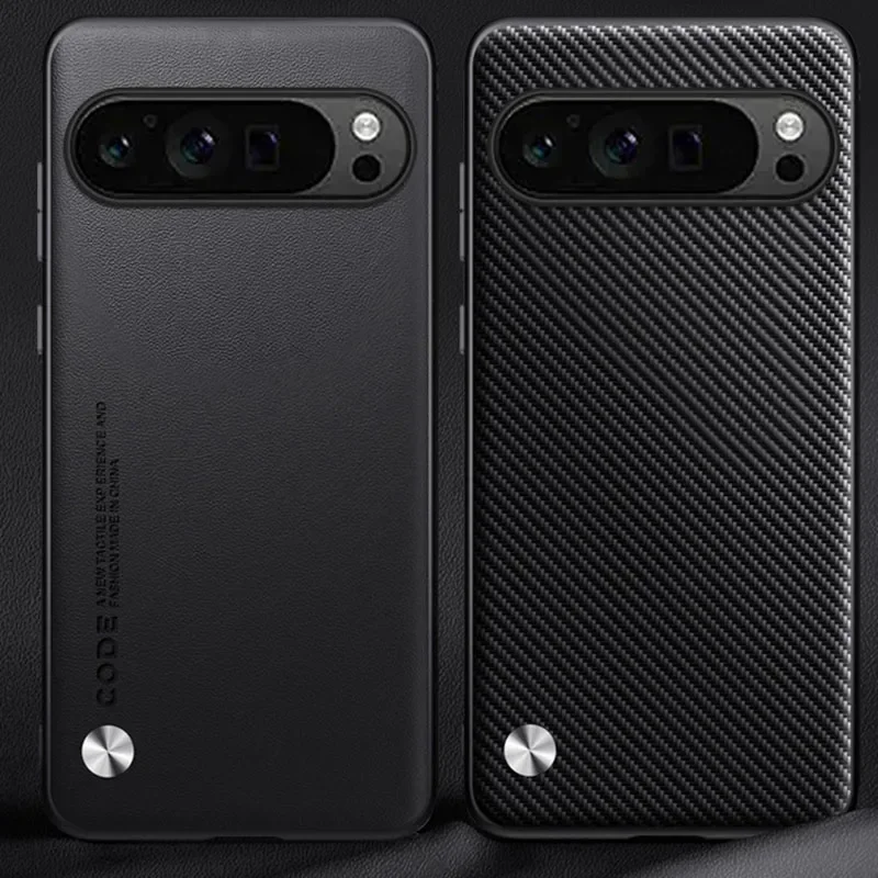Luxury Leather Phone Case for Google Pixel 10A 10 11 XL 9A 9 Pro 8Pro 7 6 Pro 8A 7A 5A 4 Plain Skin Shockproof Soft Back Cover