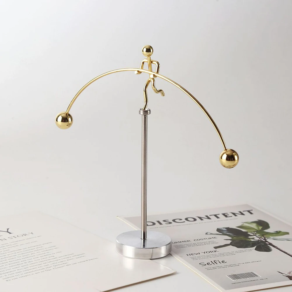 Dynamic Balancing Instrument Weightlifting Tumbler Balancing Apparatus Micro Model Home Desktop Science Decor Ornament