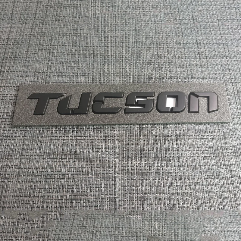 Autocollants décoratifs pour coffre arrière en plastique ABS pour Tucson Hybrid, emblèmes, badges, a