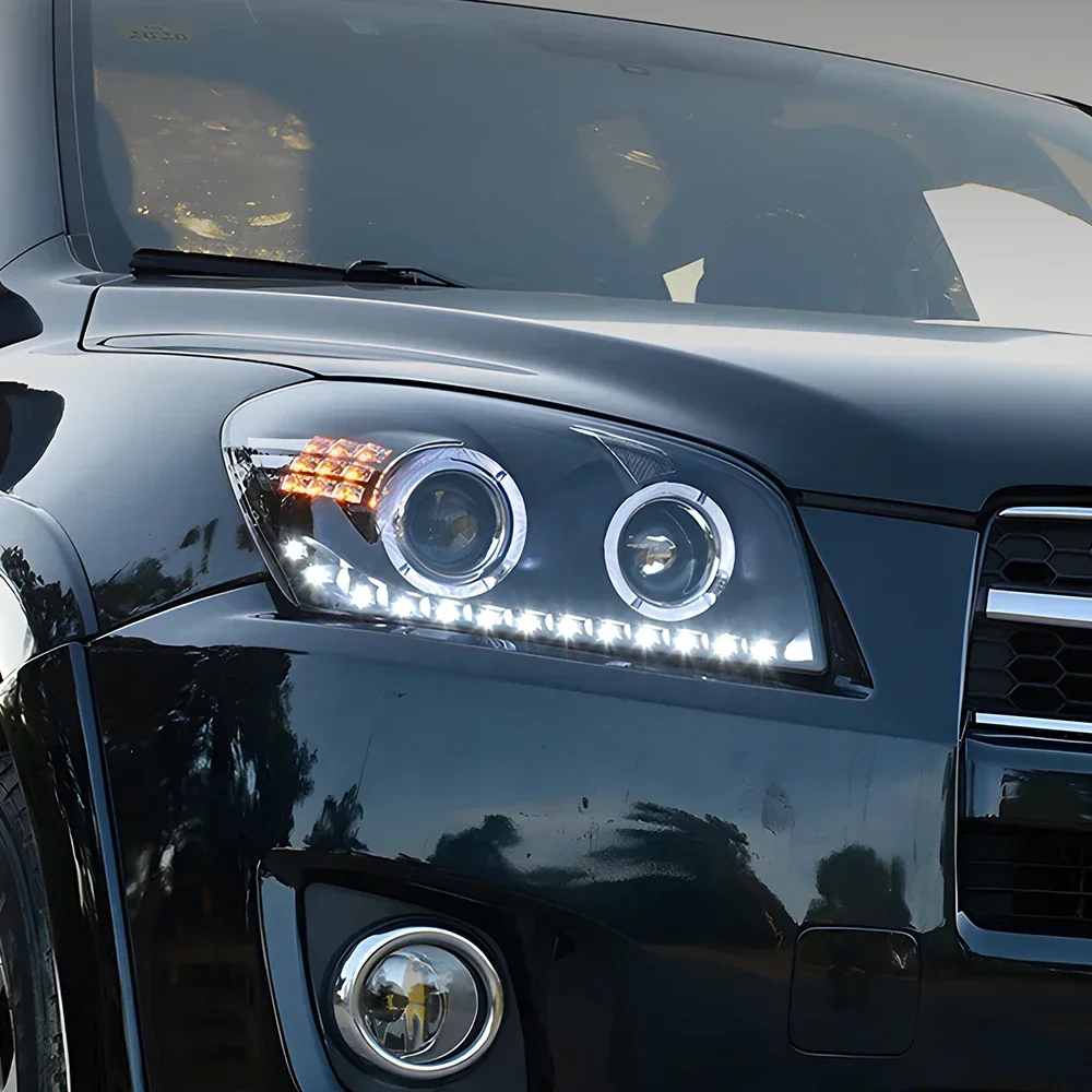 

Модифицированный автомобильный передний фонарь для Toyota RAV4 2009-2012, светодиодная автоматическая фара в сборе, обновленная высокая конфигурация, аксессуар для объектива проектора