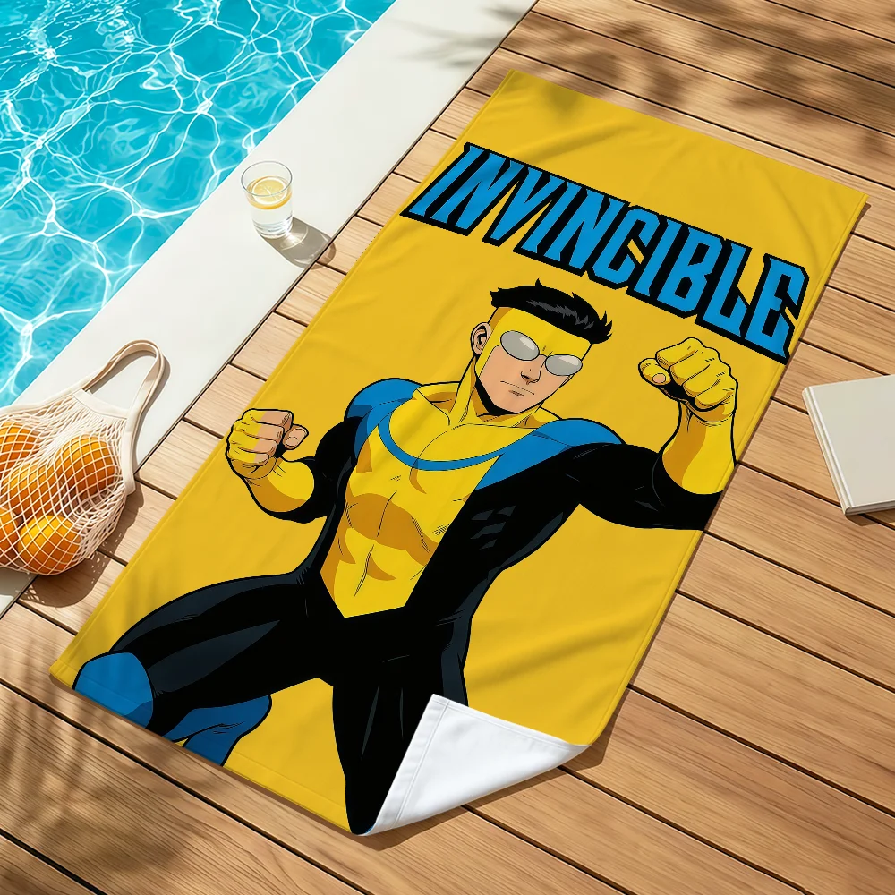 Toalla clásica divertida para piscina, suave, fresca, para playa, viajes, anime, natación, baño, gimnasio, spa, decoración del hogar, regalo invencible para vacaciones