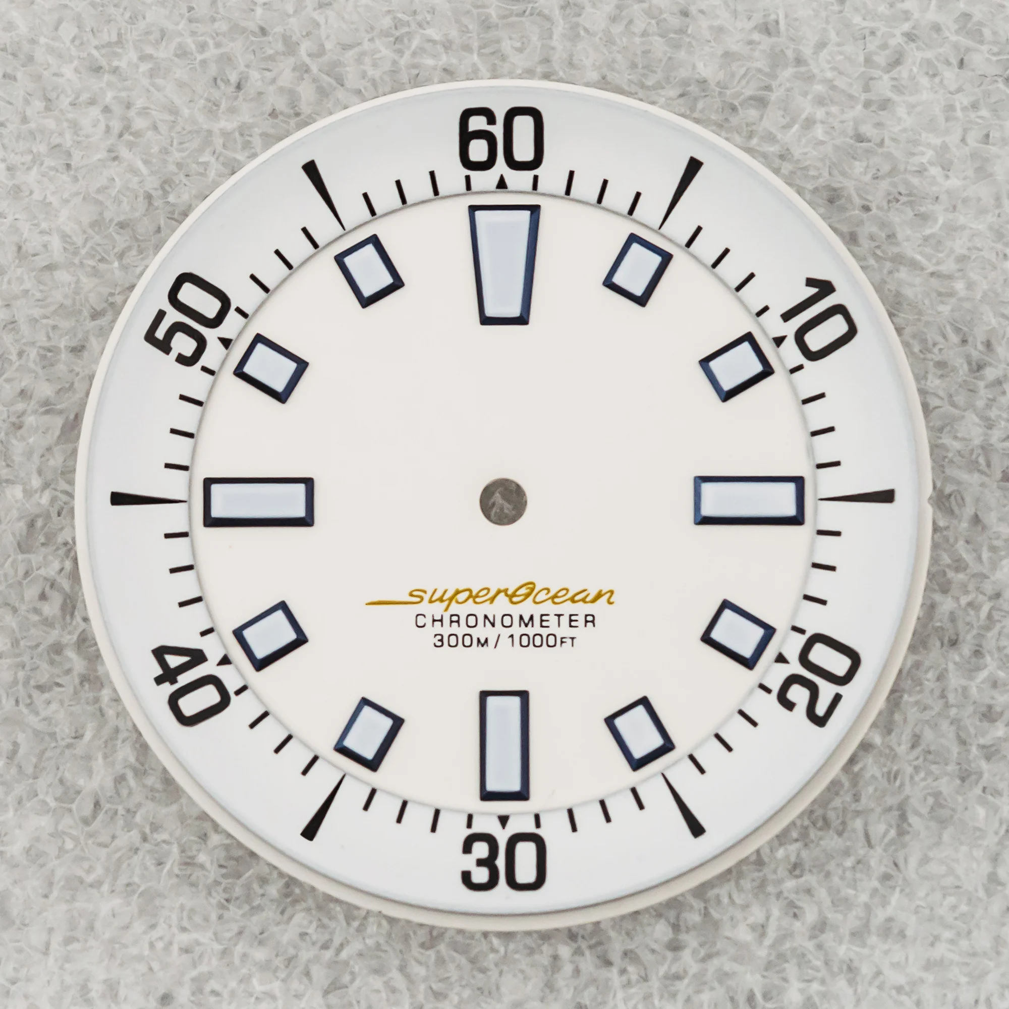 NH35 Dial 33.5mm Watch Face for SUPEROCEAN  Green Luminous Face fit NH35 NH36 Mechanical Movement Mod Watch Accessories Parts