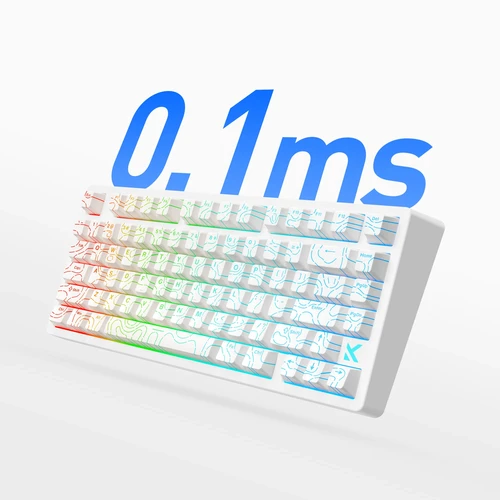 Imagen 2 del producto MCHOSE Jet 75 interruptor magnético teclado para juegos efecto Hall intercambiable en caliente personalizado RGB Snap Tap 0.1ms latencia 8kHz velocidad de orolling