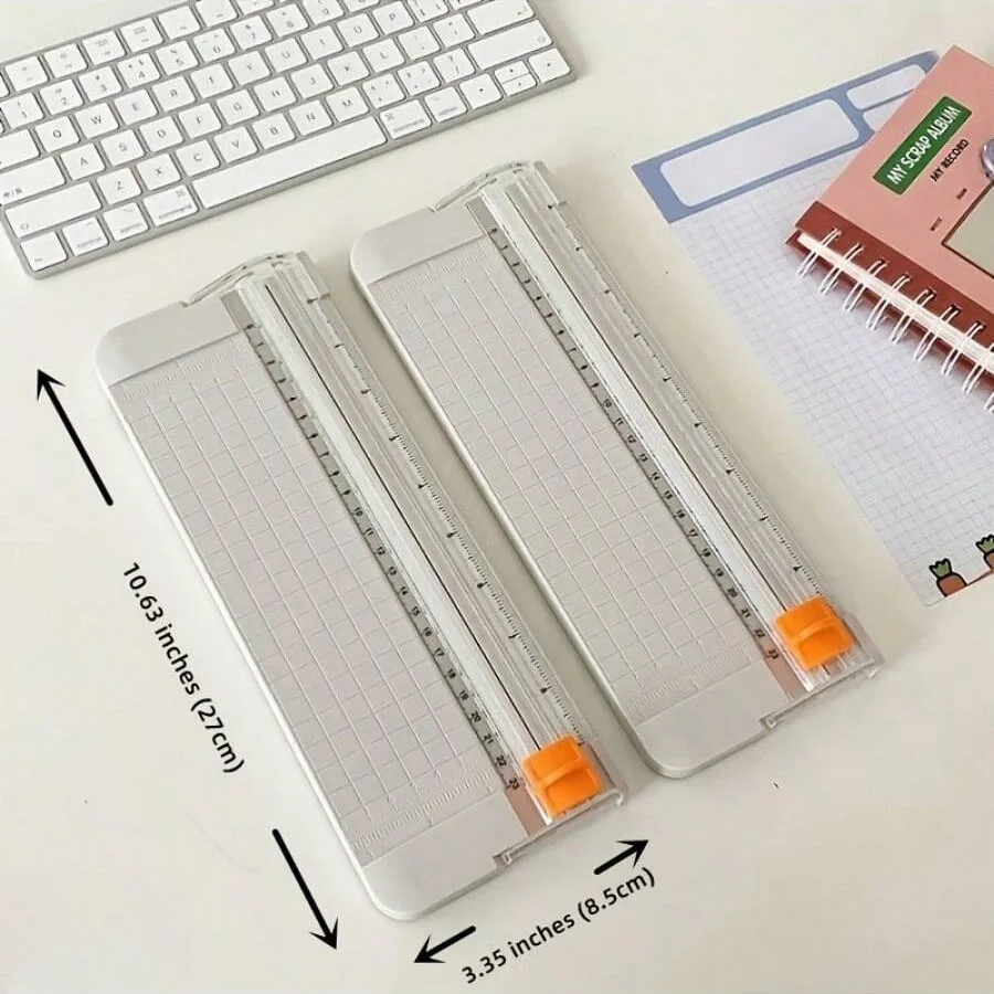 1pc portable paper cutter: Suitable for schools, homes and offices - made of high quality plastic