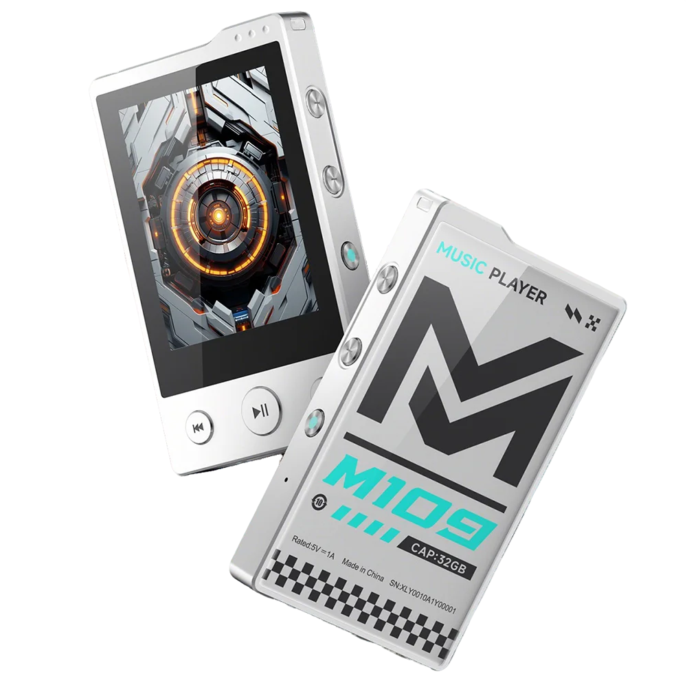 

Музыкальный MP3-плеер Hi-Fi без потерь с Bluetooth 5.3 HD сенсорным экраном FM-радио Портативный дизайн возможность записи памяти 32 ГБ