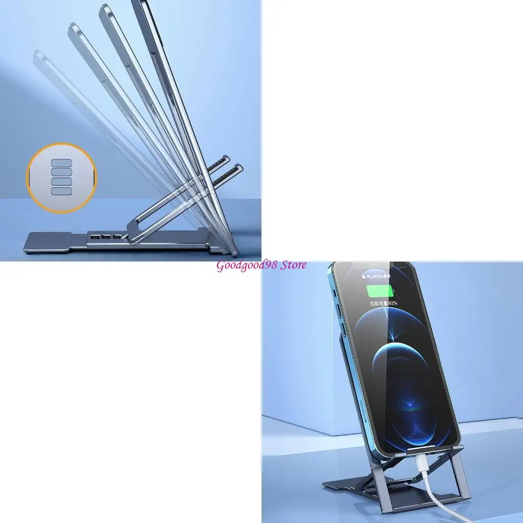 

Mini Pocket Size Desktop Bracket Multi-Angle Foldable Cell Phone Holder Stand