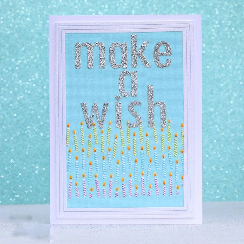 

candle Metal Cutting Dies Stencils for Scrapbooking Photo Album Decoration 1PCS