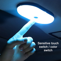 Car Roof Light Interior Lighting Magnetic Ceiling Atmosphere Light Reading Light Cabinet Bedroom Lighting Wireless USB Charging