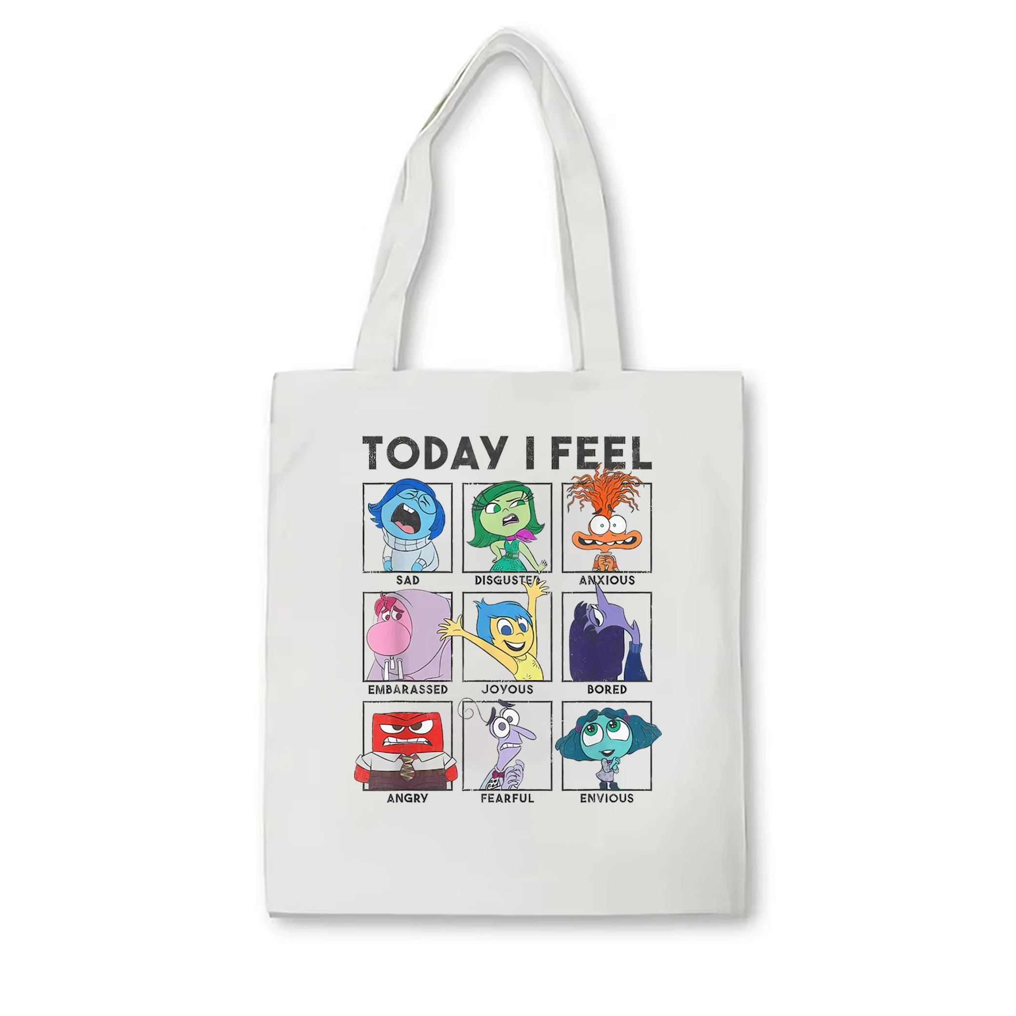 Inside Out 2 Current Mood Anger Joy momanity tote bag Disney Emotions borsa a tracolla salute mentale terapia vocale viaggio a tema