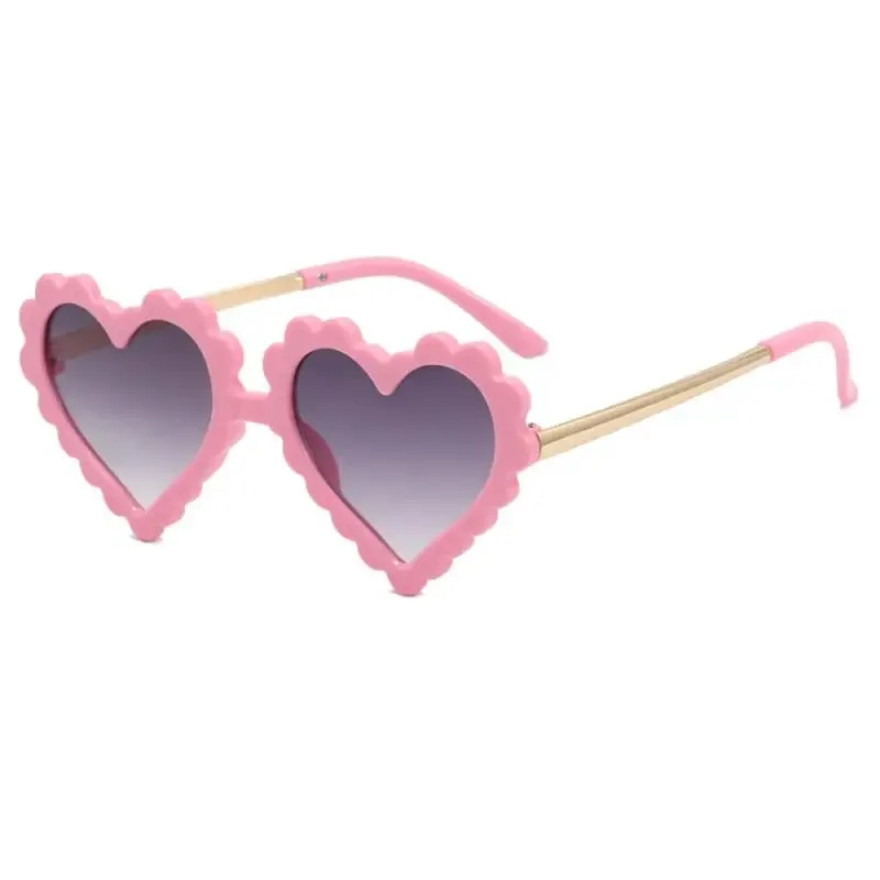 Love Heart Shape Sunglasses Kids Cute Colors Outdoor Children Lovely Personality Street Shooting Classic Girl Boy Sunglasses