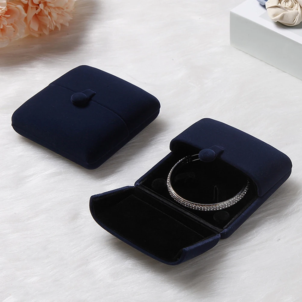 

Jewelry Box Double Open Bracelet Organizer Portable Travel Storage Case for Rings Bangles Necklaces Jewelry Gift Box Holder