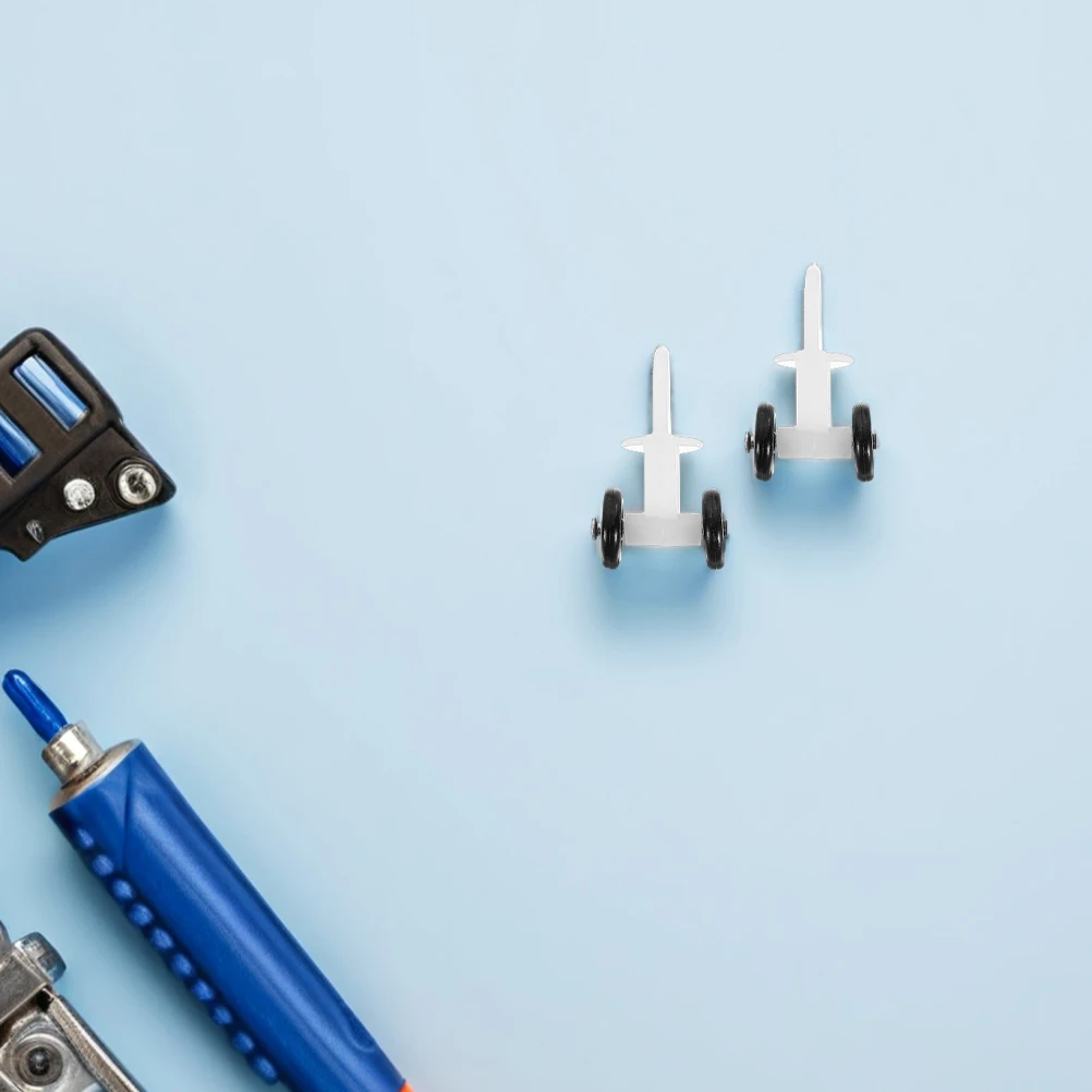 

50pcs Curtain Track Rollers Plastic Silent Gliders Mini Wheel Design For Narrow Spaces Smooth Sliding Track Accessories