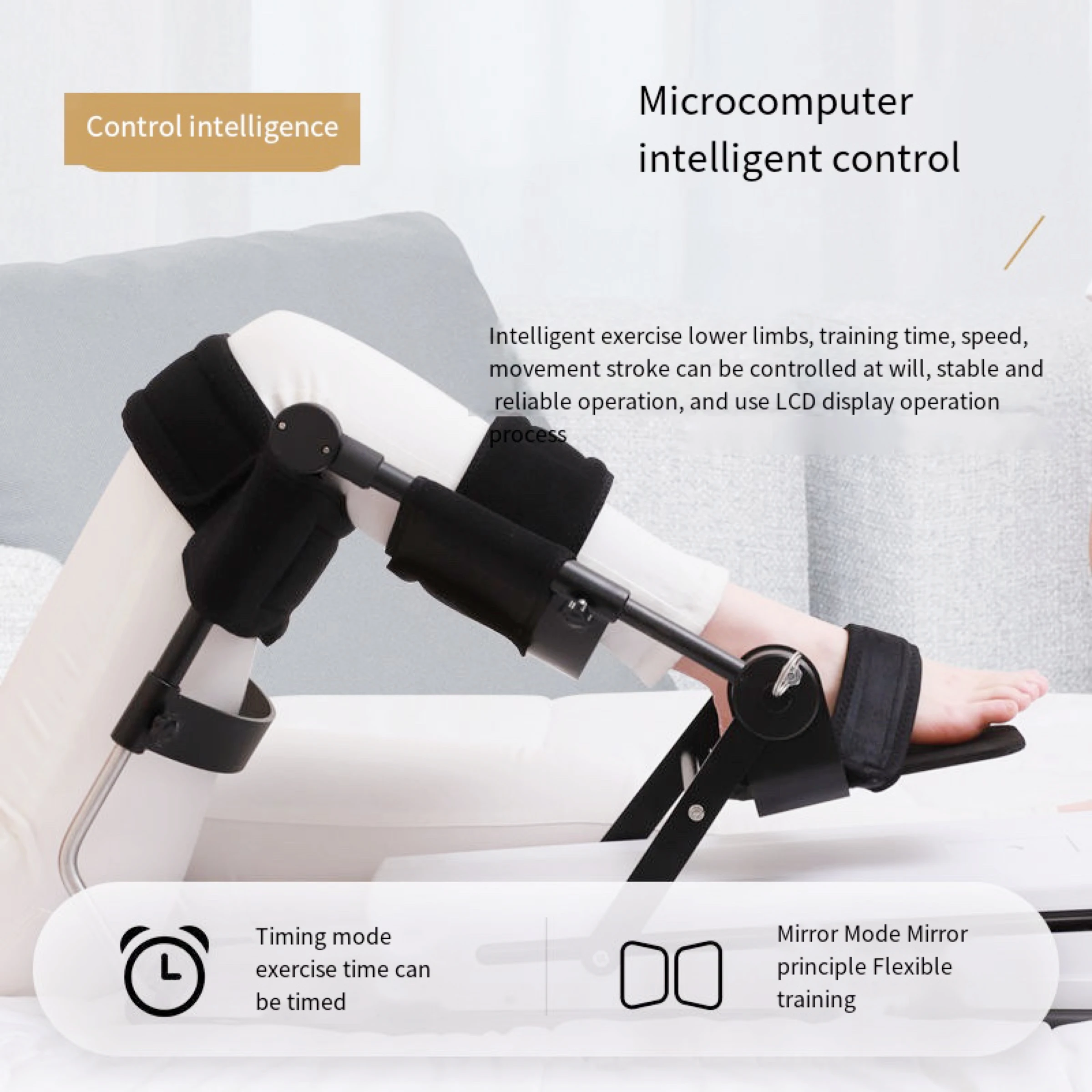 Stroke Hemiplegia Rehabilitation Robot Glove Finger Training and CPM Leg Training Function Recovery 2 In 1 Exercise Equipment