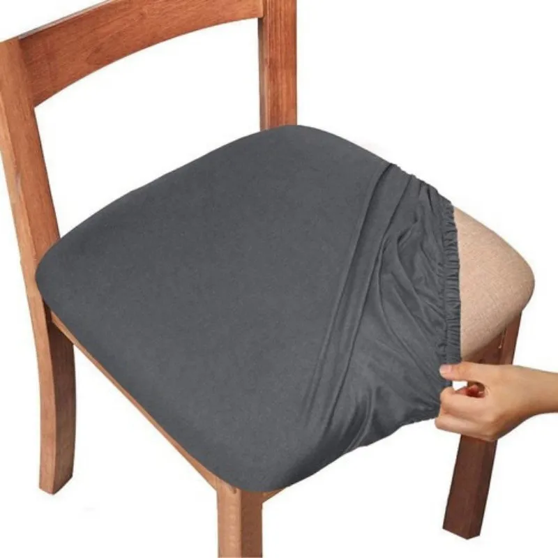1pc Solid color brush high elastic seat cover, simple soft and comfortable seat cover, dust-proof and anti-fouling seat cover