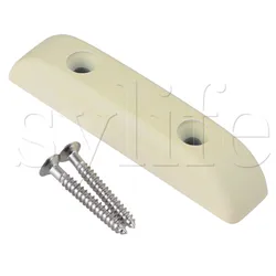 Cream Metal Thumb Rest  Thumbrest with Mounting Screws for Bass Guitar