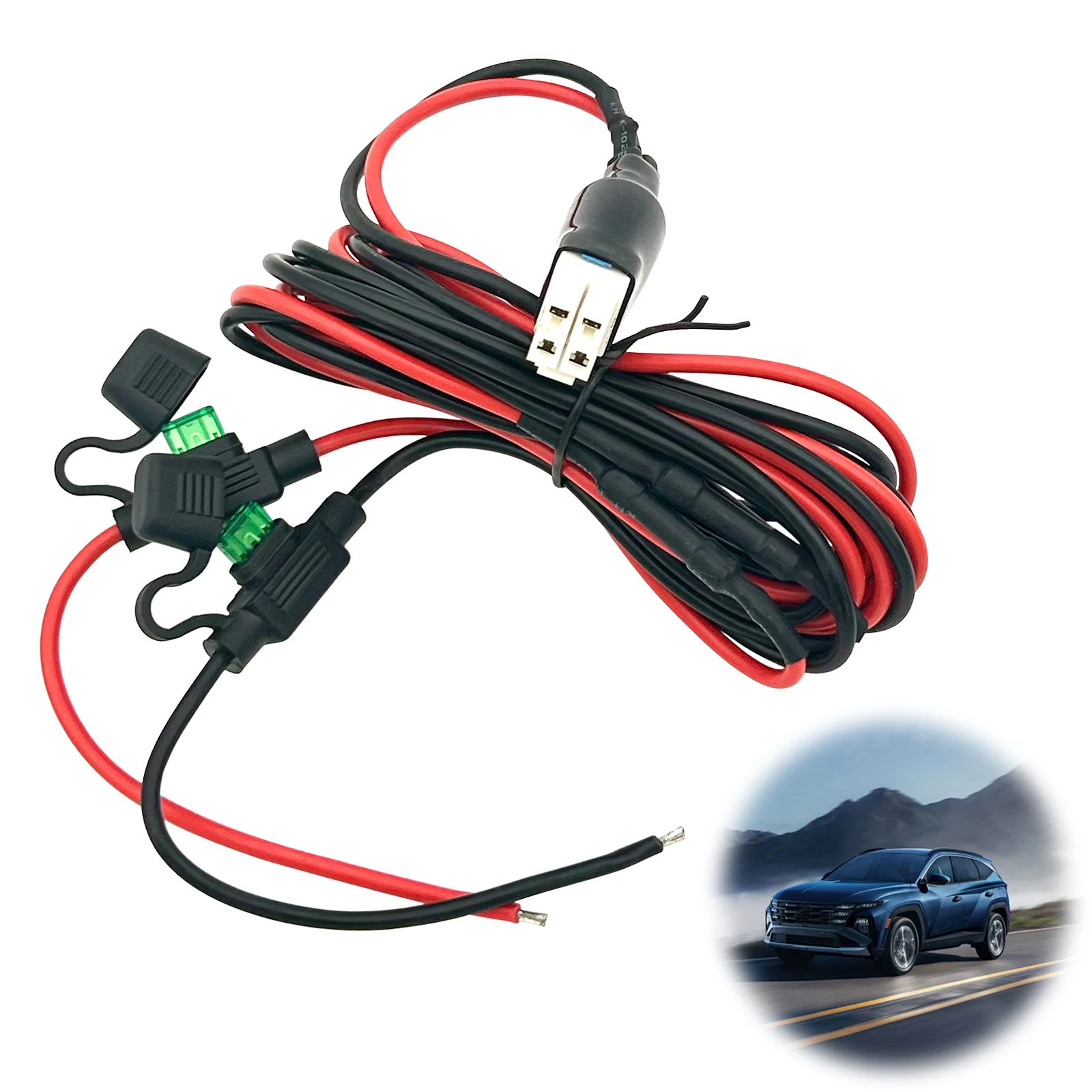 4 Pin 12AWG DC Power Supply Cable with 30A  DC Power Cable for Yaesu Radio FT-450D FT-891 FT-991 FTDX-1200
