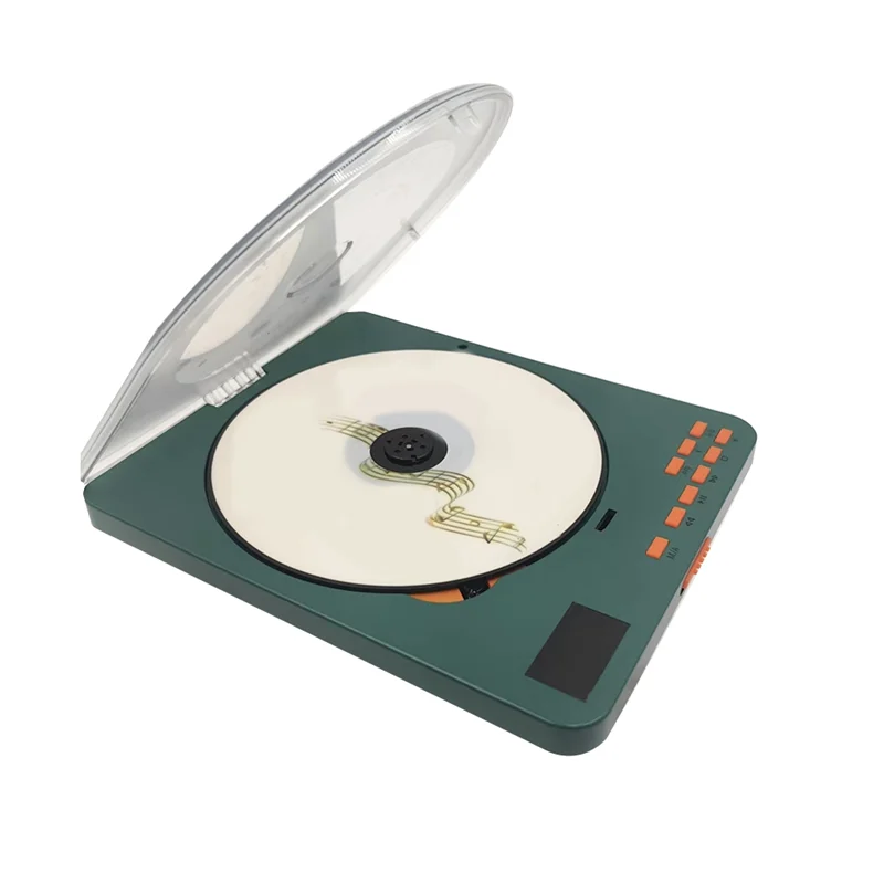 CABE-MP3 Music CD Player Portable Transparent English Learning Repeater CD Disc Album Player