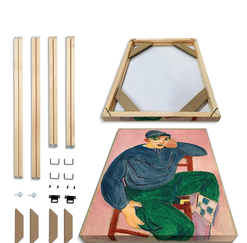 Solid Wood Picture Frame Painting Factory Provides PictureWall DIY Picture Framed 60x50 50x40 40x30 CM