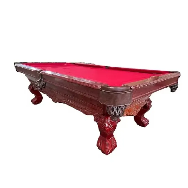 Professional environmental protection snooker table rubber mat guide rail wooden leg slate billiards return