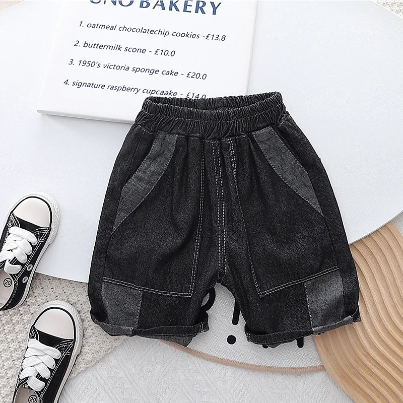 

Children's Casual shorts 2025 Summer New Style Versatile Loose Pants For Baby Boys And Girls Retro And Stylish Denim Pants