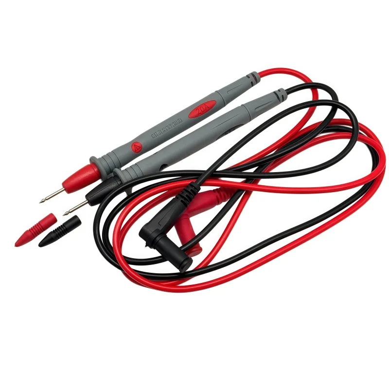 1 Pair 10A 20A Digital Multimeter Probe Polyvinyl Chloride Wire Needle Tip Universal Test Leads with