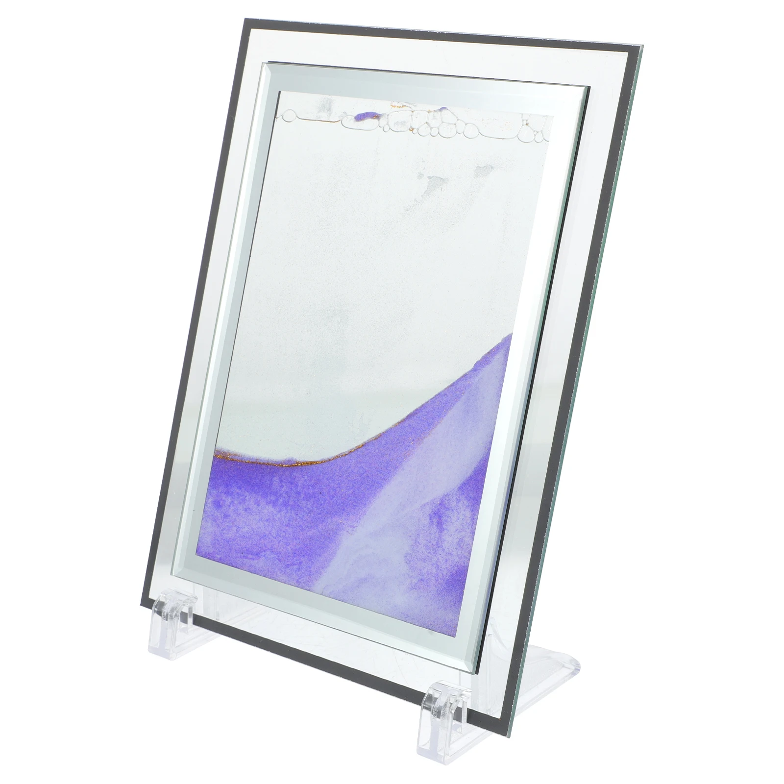 

Glass 3D Quicksand Painting Liquid Sand Art Decorative Moving Picture Desktop Home Office Decor Fine Detail Lightweight