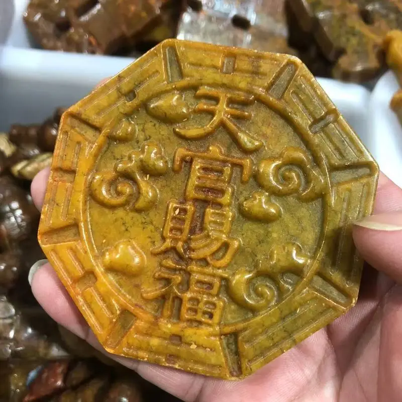 Zhanhan Collection of Antique Items: Xiu with Distressed Finish, Carved Old Objects, Pendants, Jade Plaques, and 