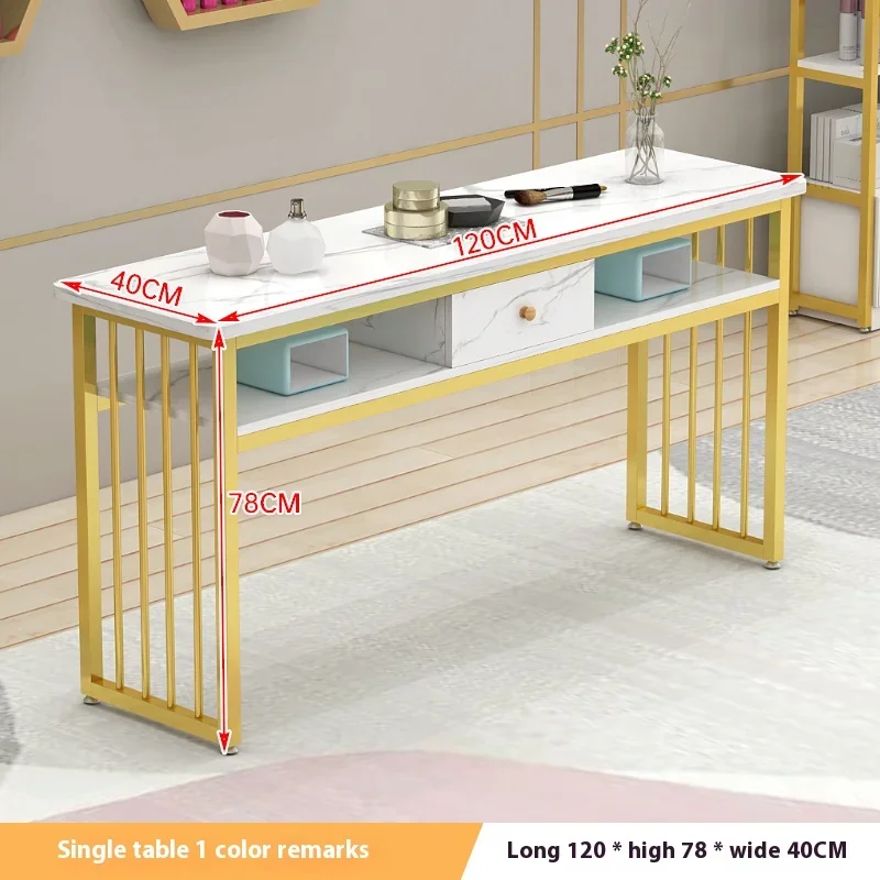 

Decoration Office Desk Accessories Fashion Firm Structure Steel Frame Nail Salon Clothing Shop Bureau Furniture