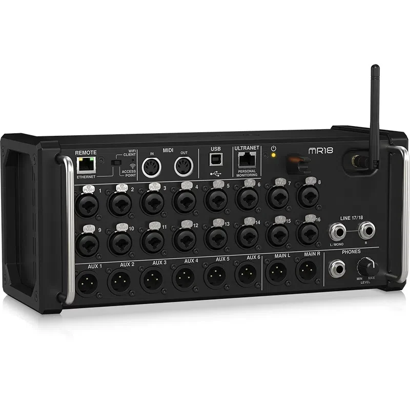 MR18 Wireless-Controlled Digital Mixer High-Quality 18 Channel Audio Mixing Console for Musicians and Engineers