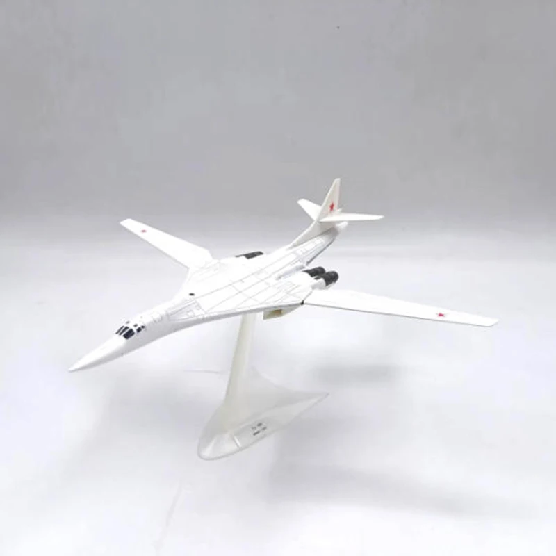 AMER Diecast 1:200 TU-160 Swan Bomber Military Alloy Aircraft Model For Display Collections