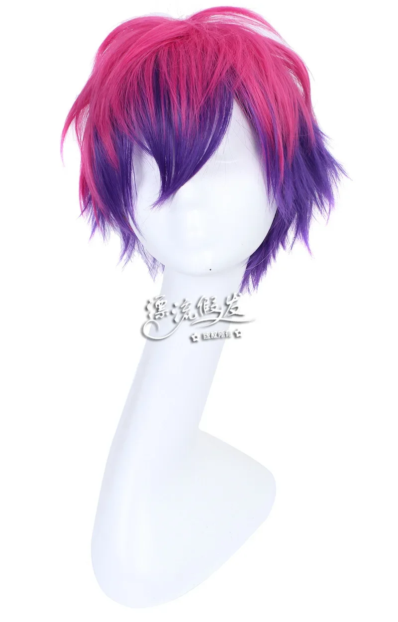 Anime Multi-color Short Game Movies Wig Cosplay Costume Wig Heat Resistance Fiber Wigs Accessories