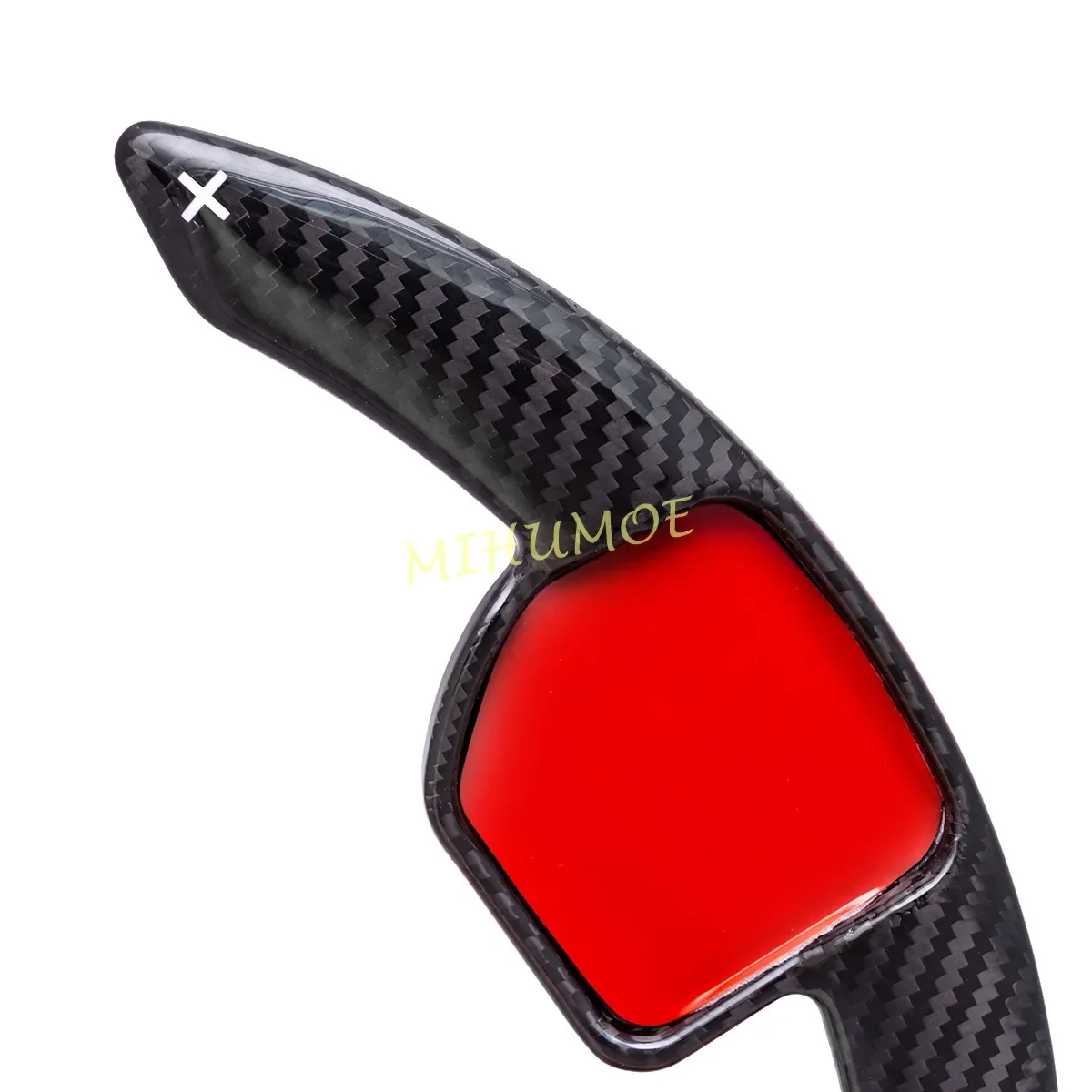 Extension de palette de volant en fibre de carbone véritable, accessoires de manette de vitesse, noir, Audi A3 A4 B8 A5 horizon C7 A7 A8 Q3 Q5 TT