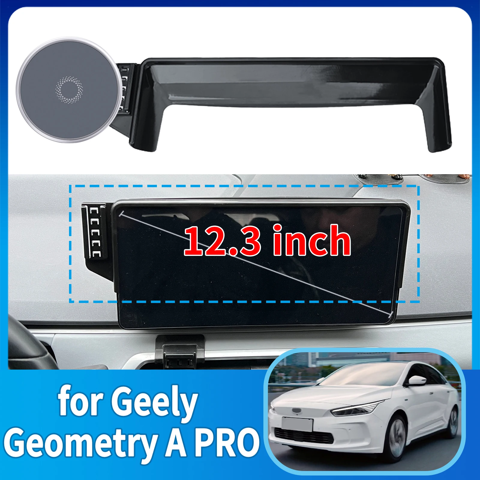 

fit for Geely Geometry A PRO Custom Fit Phone Holder Mount Dashboard Screen Base No Drill Car​​ accessoires