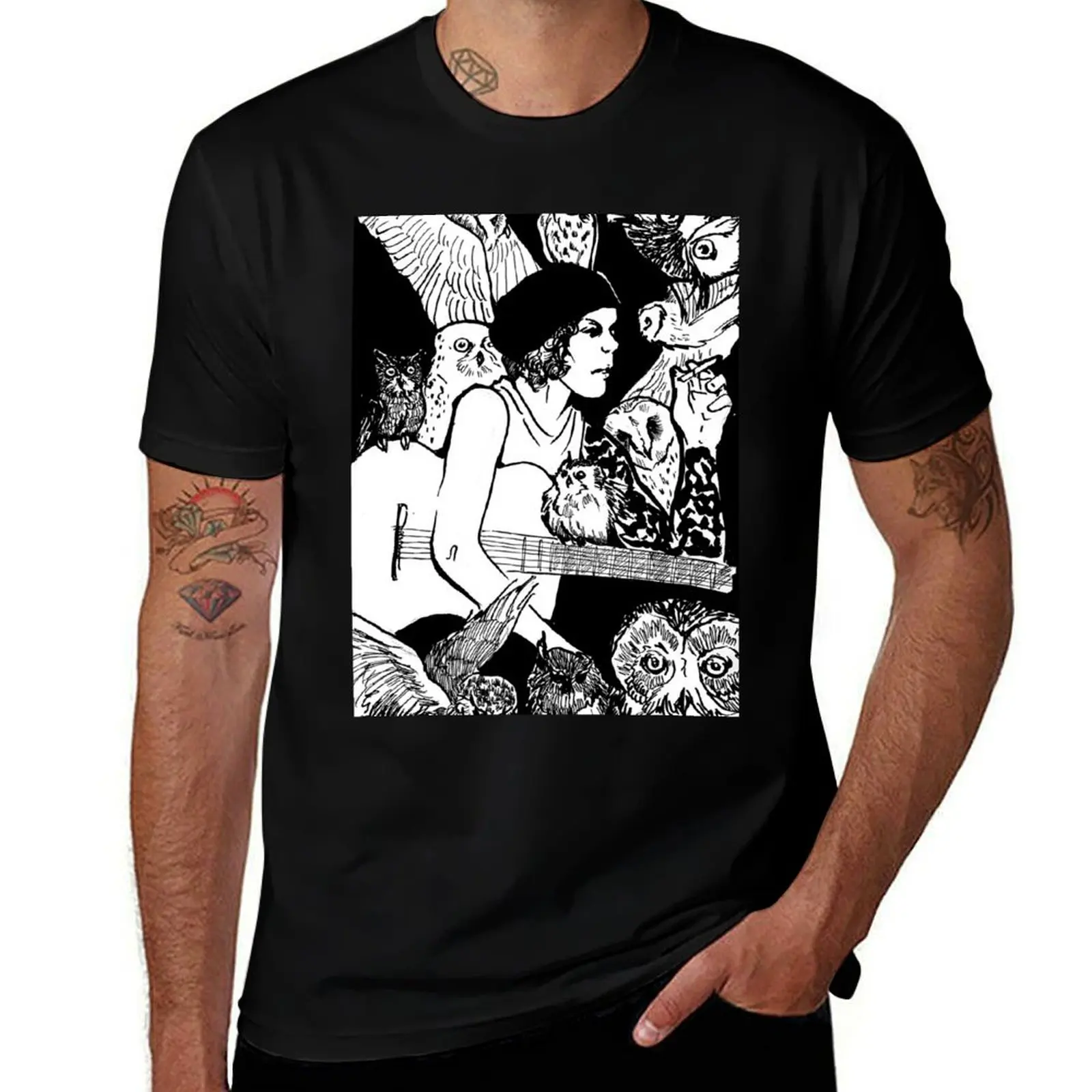 

t owls for man man guitar with shirt g - plain t t - prints shirts T-Shirt Valo Ville T-Shirt shirts men