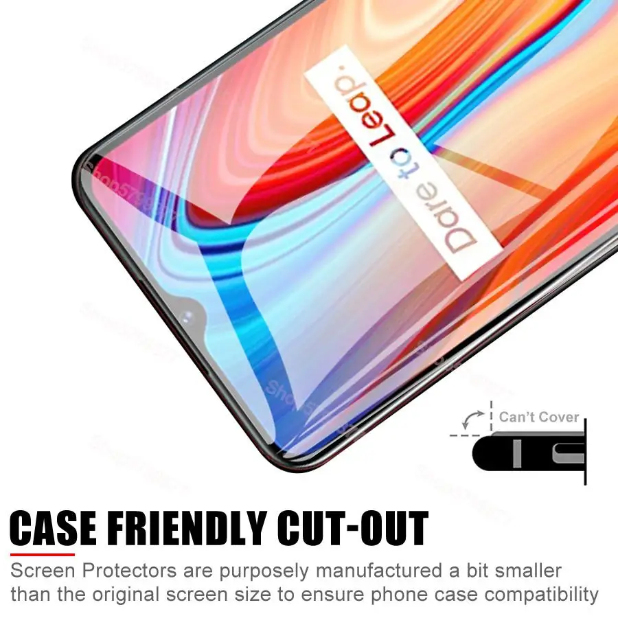 Full Cover Tempered Glass For Realme C2 C3 C3i C11 C12 C15 C17 Screen Protector C20 C20A C21 C21Y C25 C25Y C30 C31 C33 C35 Glass