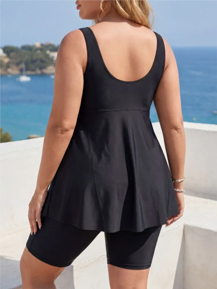 XL-6XL Plus Size High Waist Bikini Women's Push Up Big Large Size Swimsuit Mujer Tummy Control Swimwear Bikini Sets 2026 Summer view 4