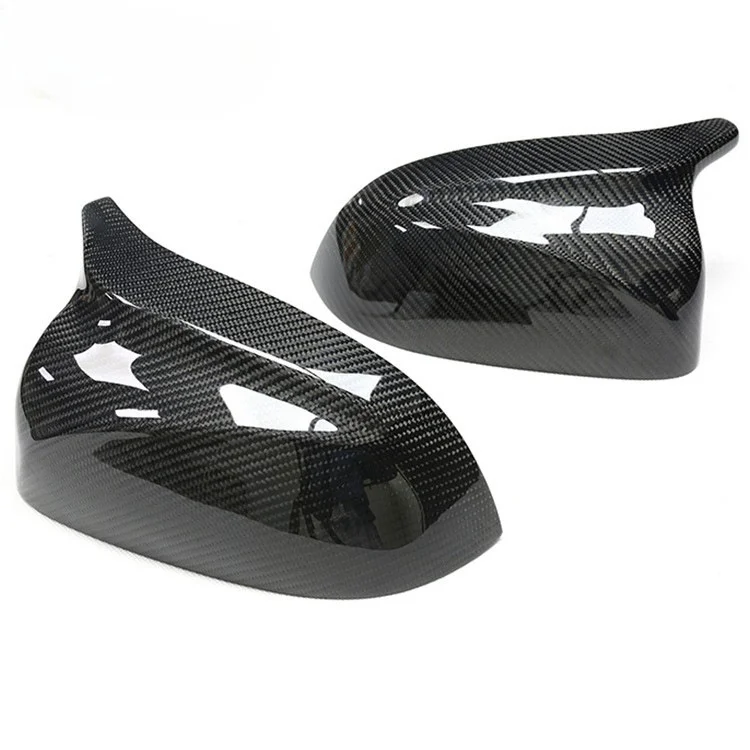 Suitable For New X3/4/5/6/7 G01/02/05/08 Cow Horn Style Carbon Fiber Replacement Rearview Mirror Cover