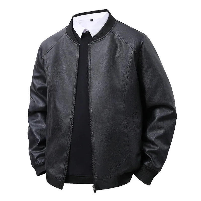 

2025 New style leather jacket for men, autumn men's slim-fit coat, men's top, windproof casual jacket for men