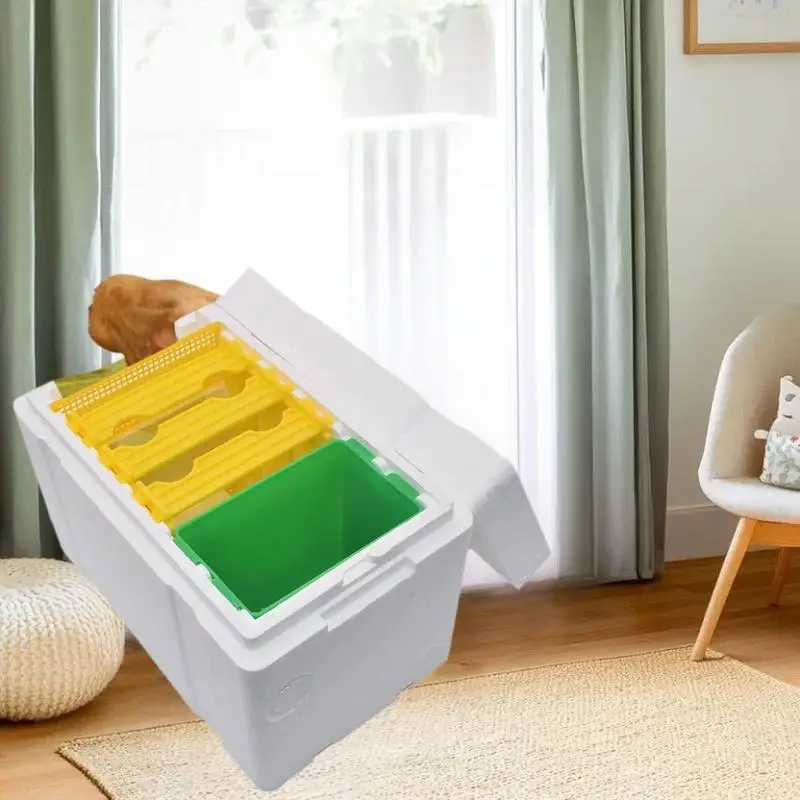 1Pcs  Queen Bee Breeding Box Bee Mating Box Foam Bee Hive Box Beekeeper Garden Pollination Breeding Case Beekeeping Equipment