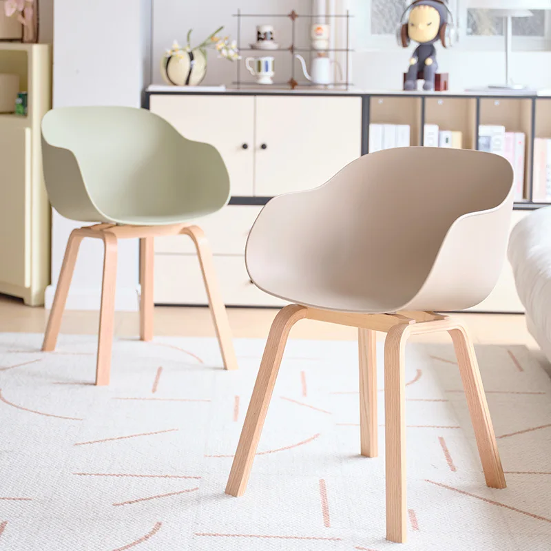

Dining chairs, household thickened backrests, plastic chairs, light luxury, high-end business negotiation chairs, dining room le
