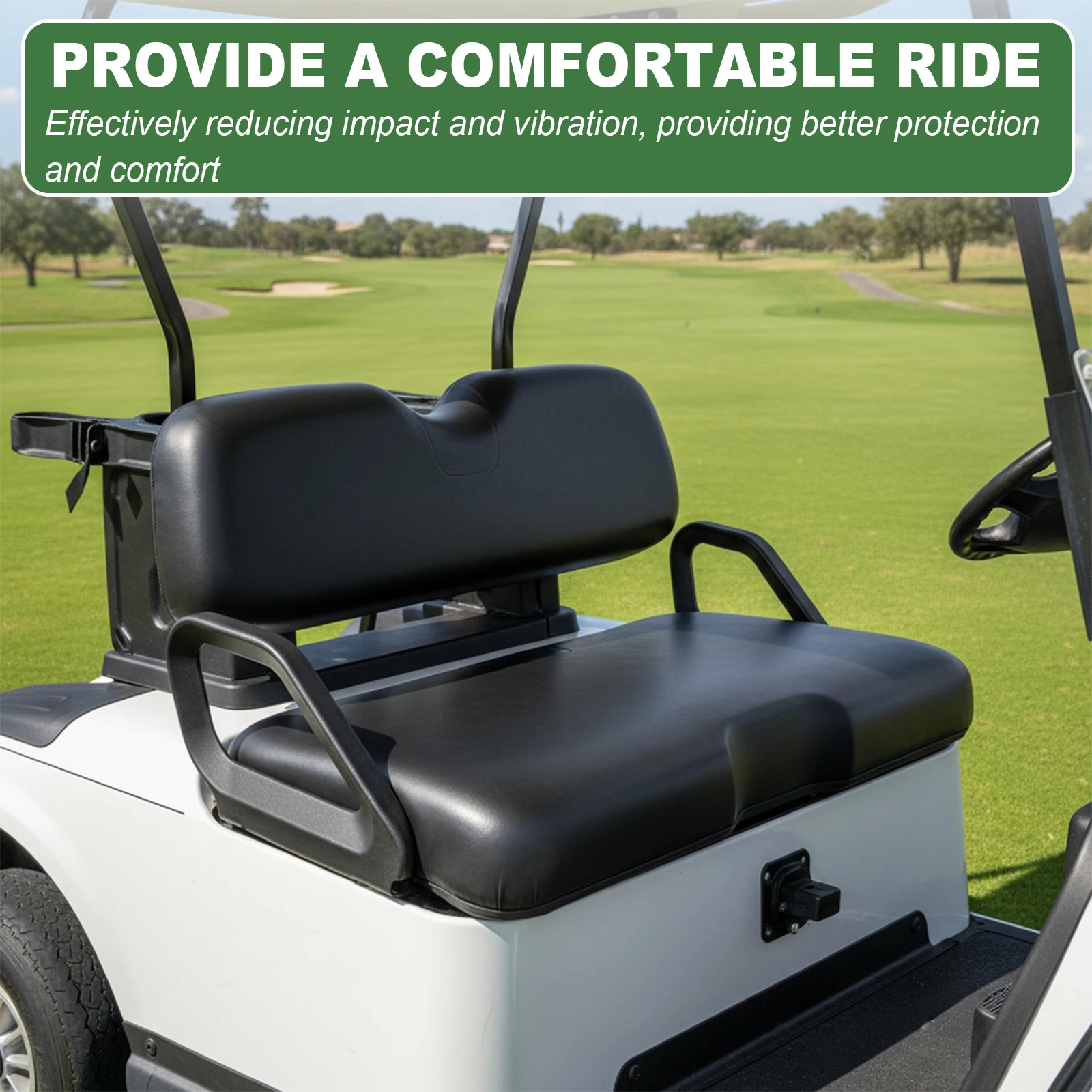 

Golf Cart Front Seat Replacement Cushion Front Seat Soft Comfortable Cushion Replacement for EZGO RXV 2008-up Models