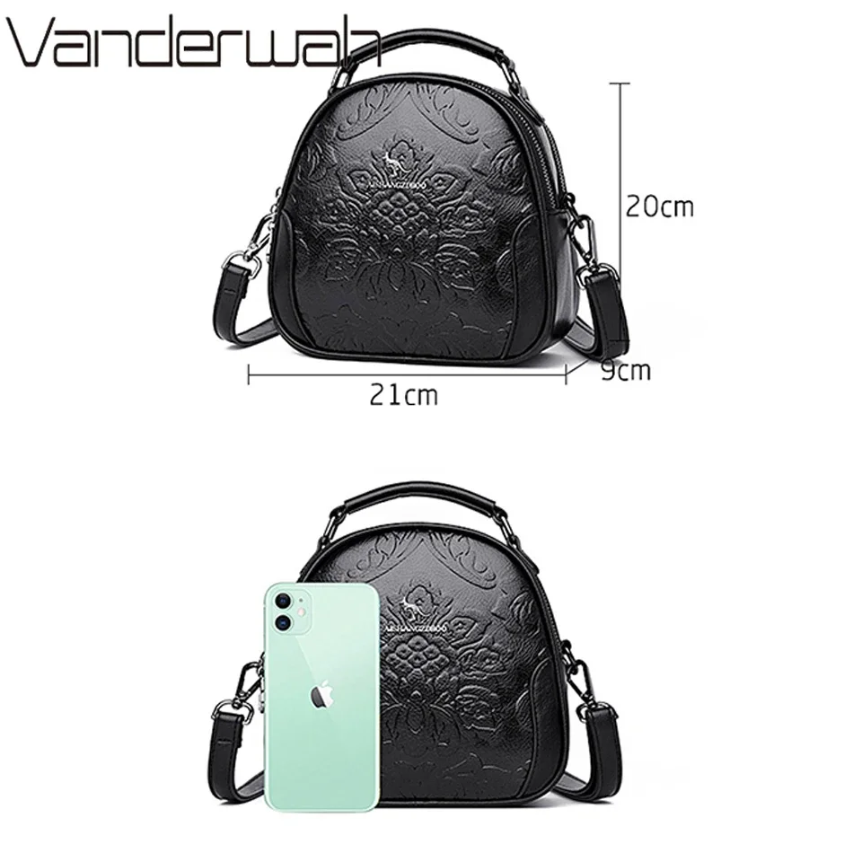 2024 Brand Printed PU Leather Crossbody Bags for Women Female Shoulder Messenger Sac Luxury Designer Ladies Handbags and Purses