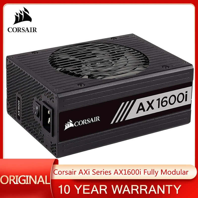 Corsair AXi Series AX1600i 1600 Watt 80+ Titanium Certified Fully Modular-Digital Power Supply