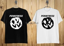 Pennywise Punk Rock Band Men'S T-Shirt Black White S-3Xl Fashion Print Novelty Loose High Quality O-Neck T-Shirt